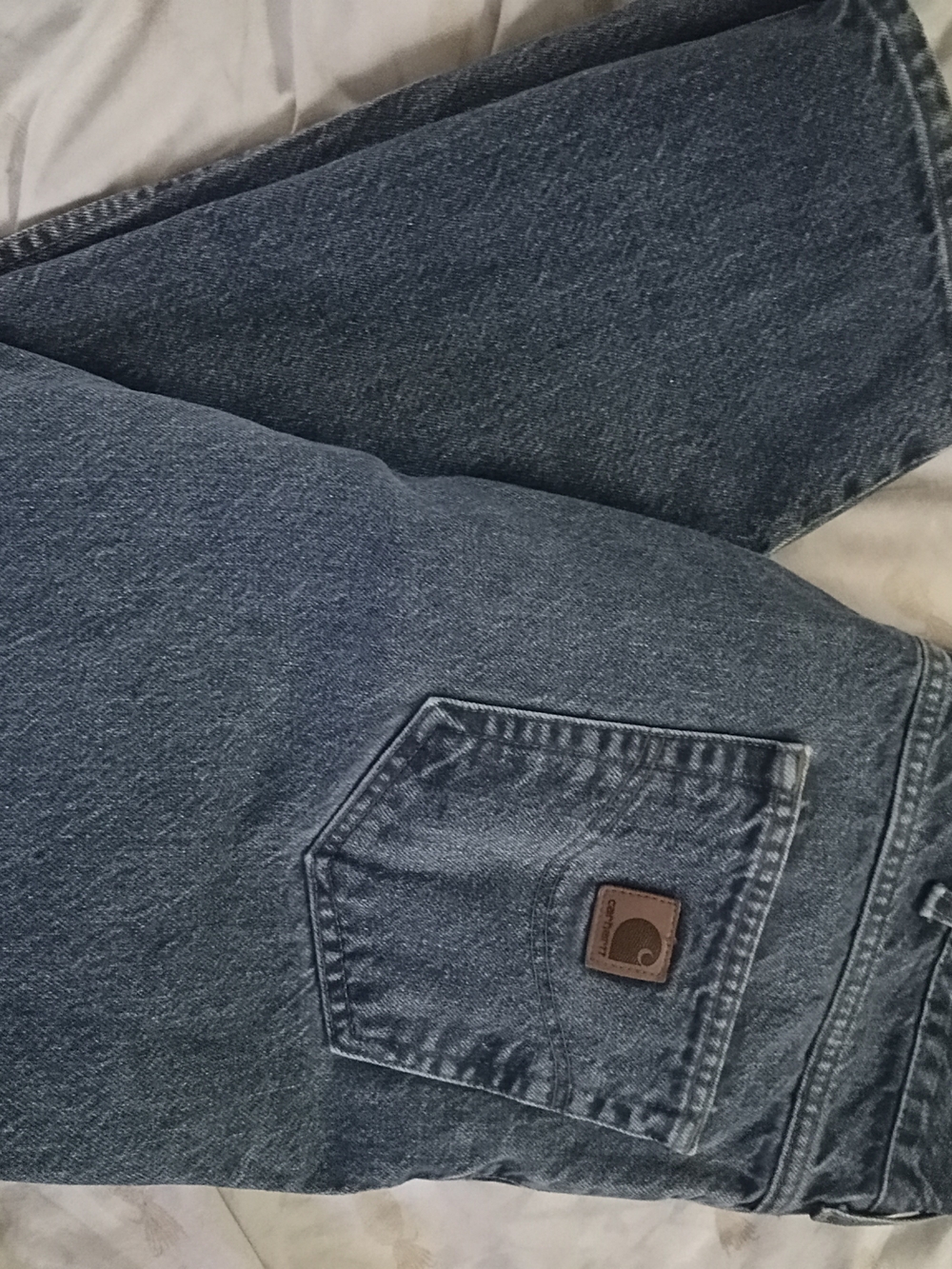 Carhartt Men's Blue Relaxed Fit Jeans 38+38